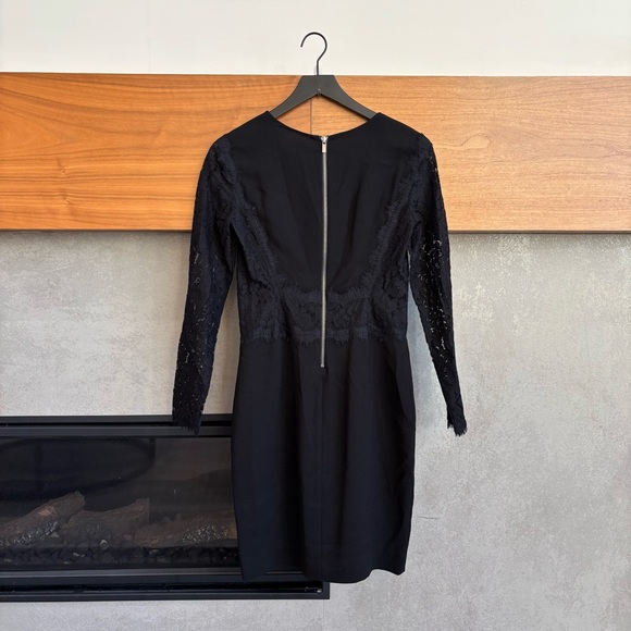 NWT DIANE VON FURSTENBERG Lace India Dress In Black, Size 4 - Picture 9 of 14